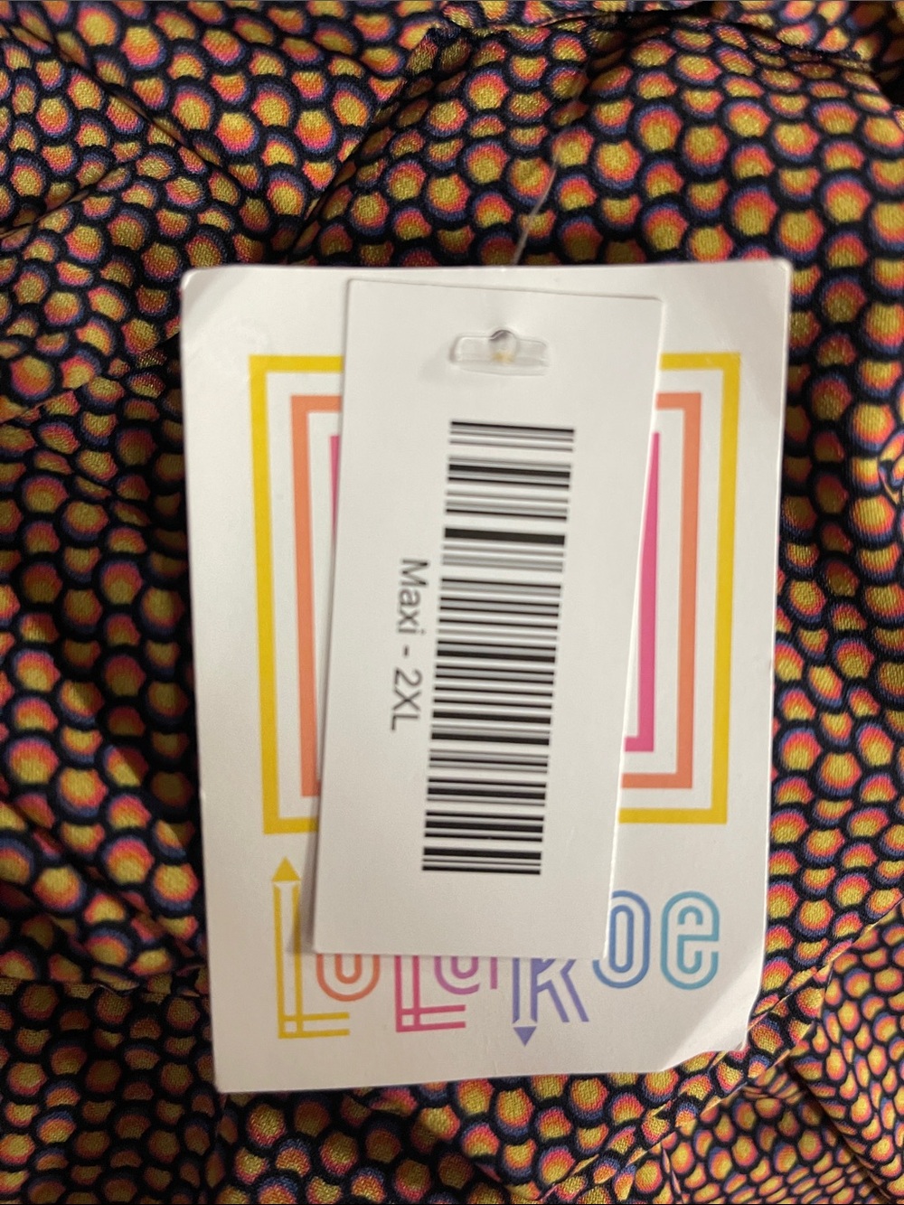 LuLaRoe New Geometric Maxi Skirt NWT 2XL - Picture 5 of 7